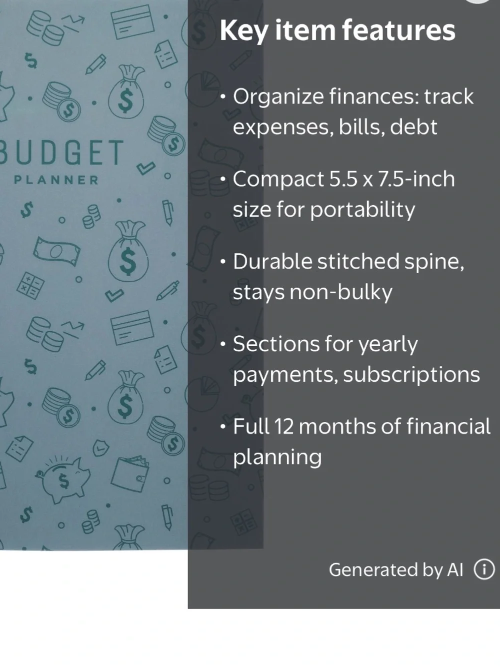 Pen + Gear Budget Planner NWT